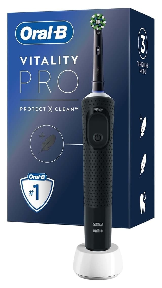 مسواک برقی Oral-B شارژی مشکی مدل Vitality Pro مسواک برقی Oral-B شارژی مشکی مدل Vitality Pro