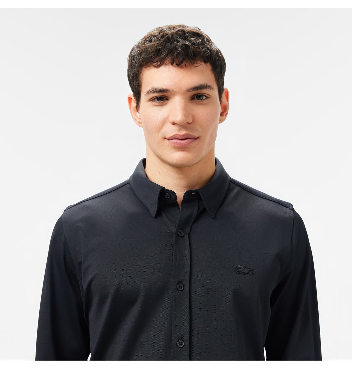 پیراهن مردانه Lacoste مشکی فیت اسلیم پیراهن مردانه Lacoste مشکی فیت اسلیم