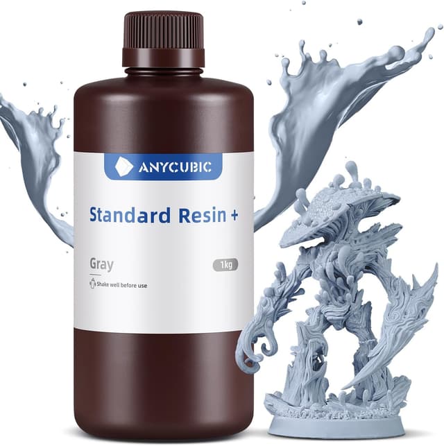 رزین استاندارد پرینتر سه بعدی ANYCUBIC خاکستری 1kg کمبو مناسب چاپ 8K/14K LCD/DLP/SLA رزین استاندارد پرینتر سه بعدی ANYCUBIC خاکستری 1kg کمبو مناسب چاپ 8K/14K LCD/DLP/SLA