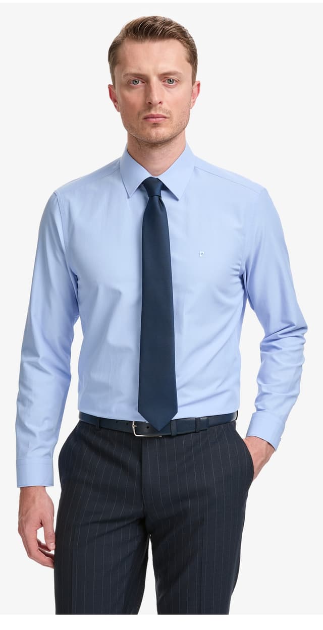 پیراهن مردانه Pierre Cardin آبی فیت معمولی آستین بلند مدل 50325337-VR036 پیراهن مردانه Pierre Cardin آبی فیت معمولی آستین بلند مدل 50325337-VR036