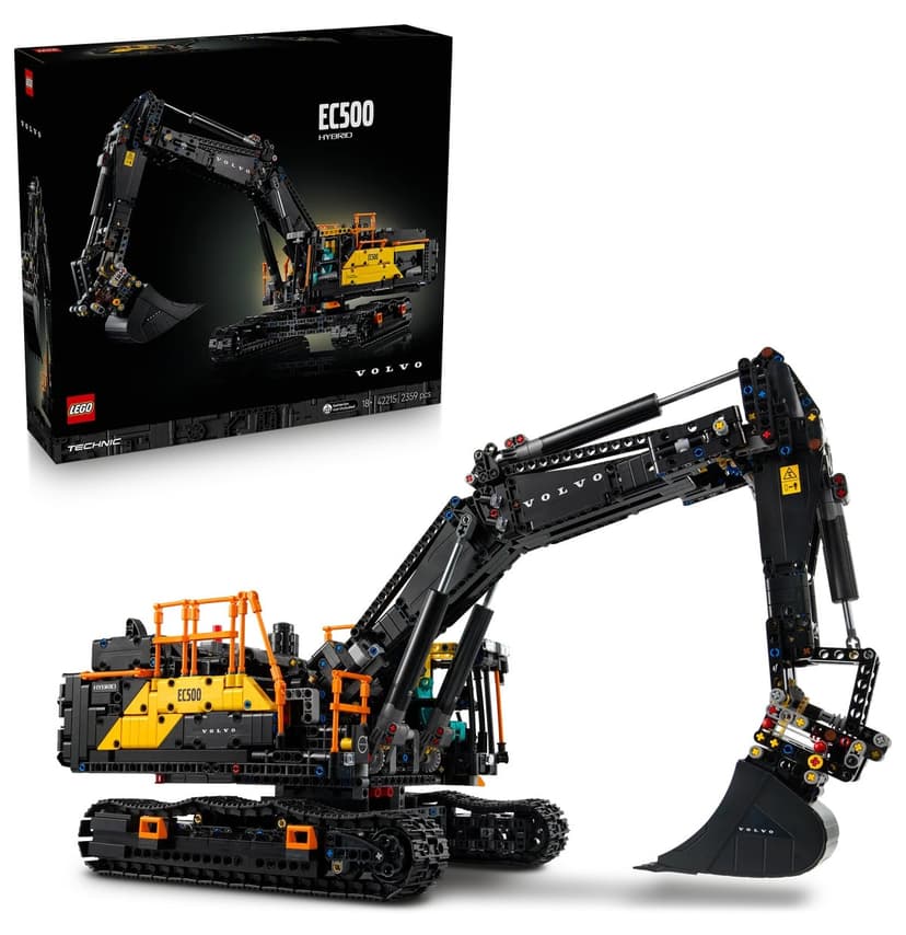 لگو Technic اکسکاواتور Volvo EC500 Hybrid مدل 42215 2359 قطعه لگو Technic اکسکاواتور Volvo EC500 Hybrid مدل 42215 2359 قطعه