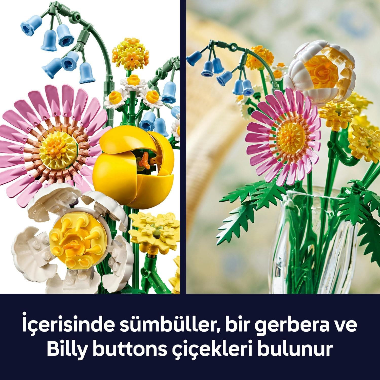 لگو Botanicals دسته گل کوچک زرد مدل 10347 لگو Botanicals دسته گل کوچک زرد مدل 10347