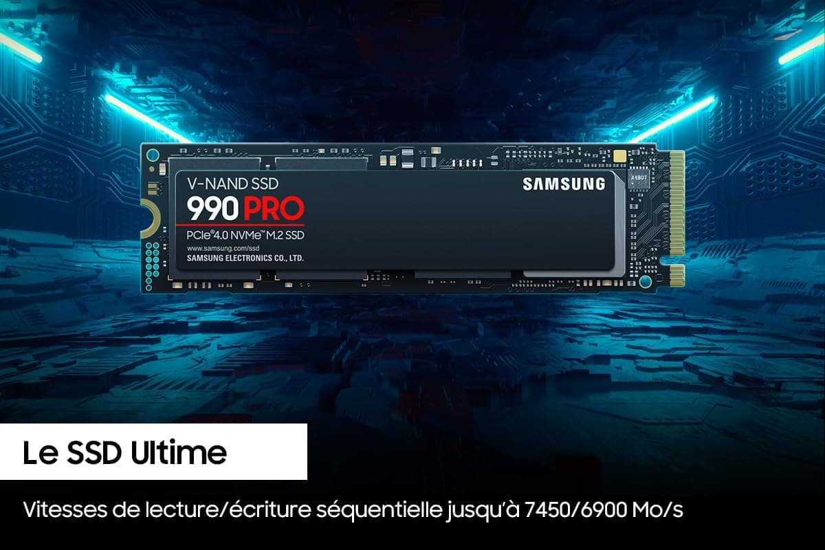 حافظه SSD Samsung 990 PRO مدل MZ-V9P1T0BW ظرفیت 1TB رابط PCIe NVMe M.2 سرعت 7450/6900MB/s حافظه SSD Samsung 990 PRO مدل MZ-V9P1T0BW ظرفیت 1TB رابط PCIe NVMe M.2 سرعت 7450/6900MB/s