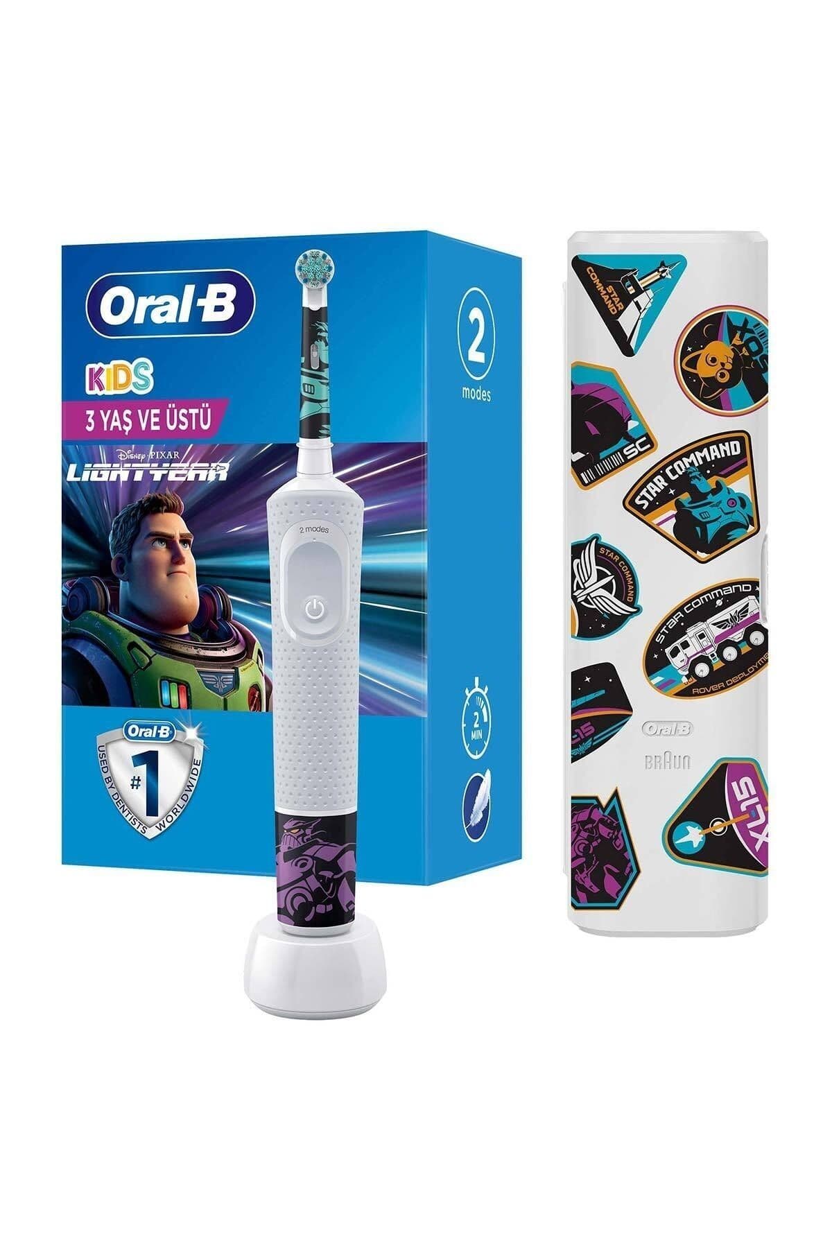 مسواک شارژی کودک Oral-B سری ویژه Lightyear با برس فوقالعاده نرم مدل D100 بههمراه محفظه مسواک شارژی کودک Oral-B سری ویژه Lightyear با برس فوقالعاده نرم مدل D100 بههمراه محفظه