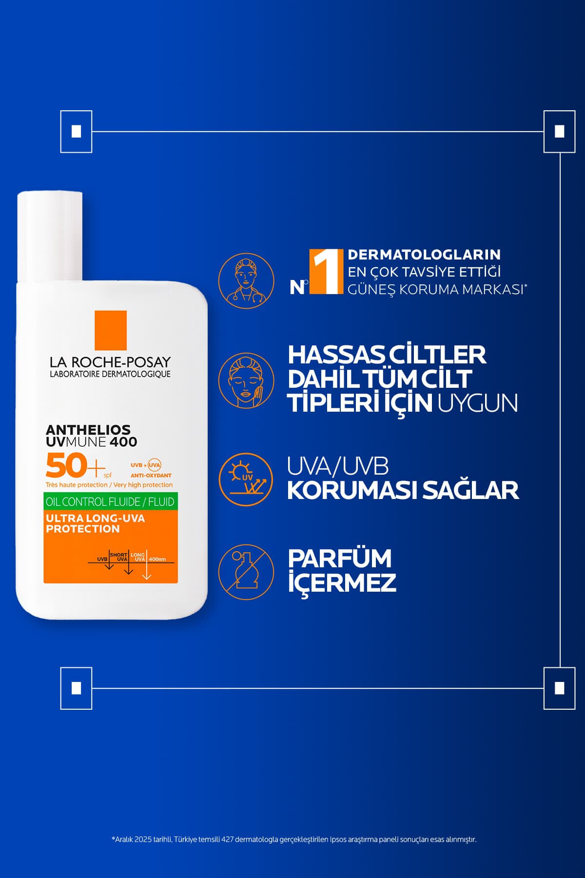 فلویید ضدآفتاب پوست چرب و مستعد آکنه La Roche Posay Anthelios Oil Control Fluid با محافظت بالا SPF50+ 50ml فلویید ضدآفتاب پوست چرب و مستعد آکنه La Roche Posay Anthelios Oil Control Fluid با محافظت بالا SPF50+ 50ml