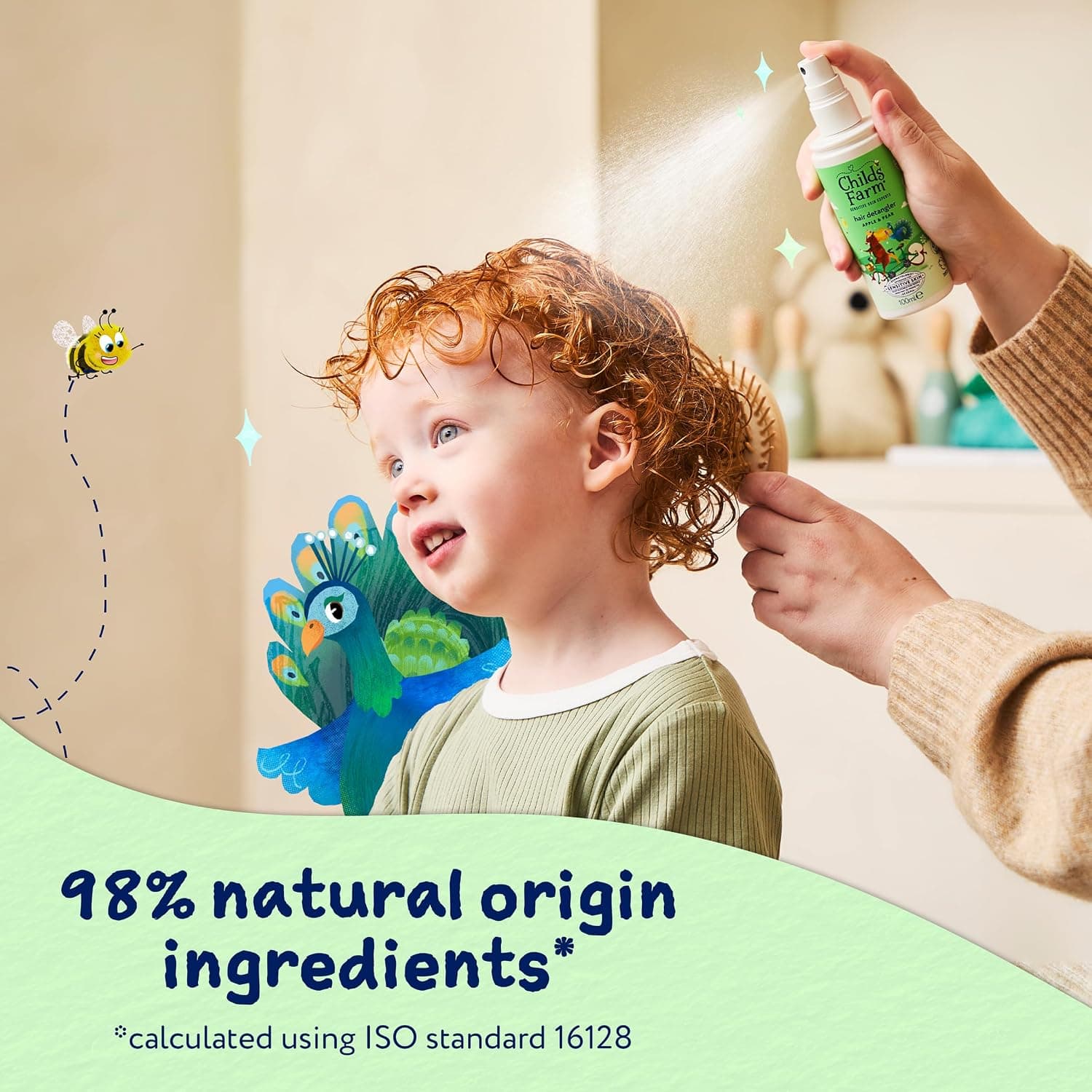 اسپری موی کودک Childs Farm با عصاره سیب و گلابی برای شانهکردن آسان 100ml اسپری موی کودک Childs Farm با عصاره سیب و گلابی برای شانهکردن آسان 100ml