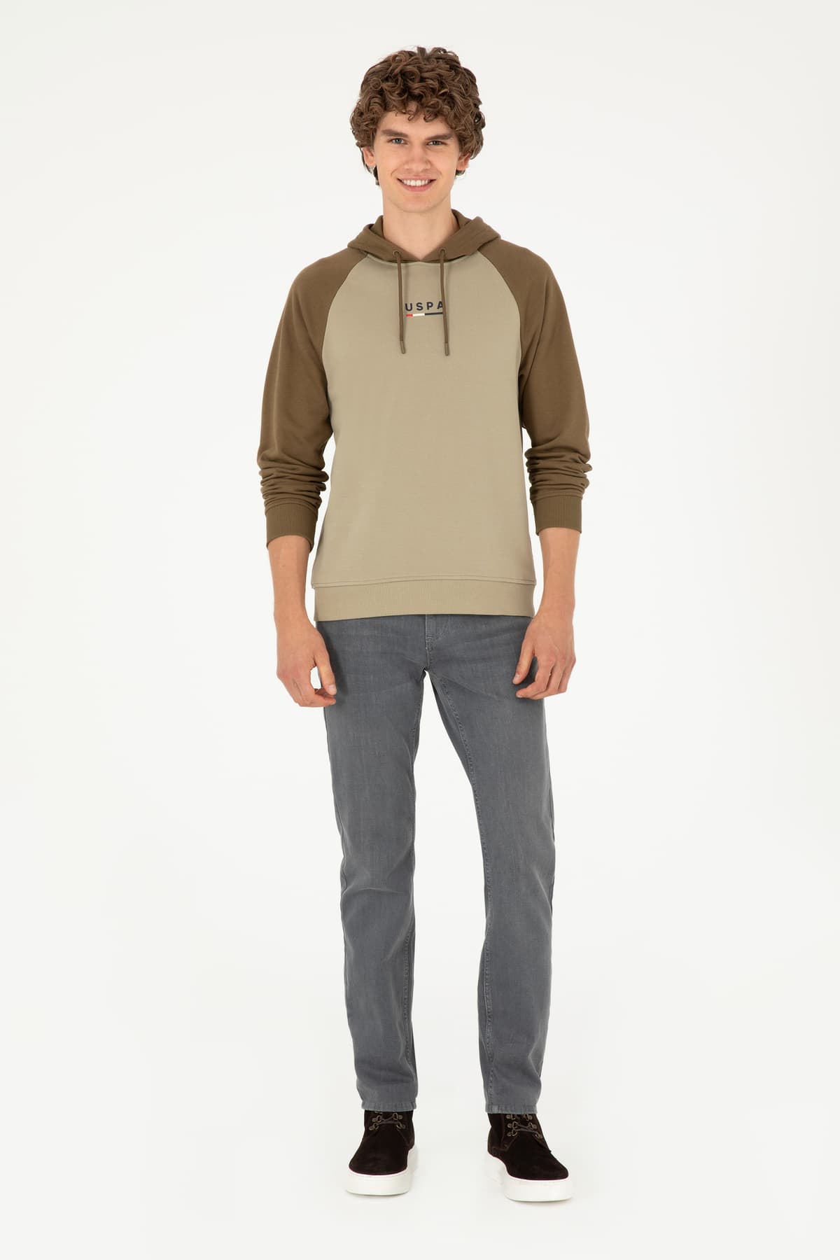 سوئیشرت مردانه U.S. Polo Assn. خاکی روشن مدل 50293358-VR183 سوئیشرت مردانه U.S. Polo Assn. خاکی روشن مدل 50293358-VR183