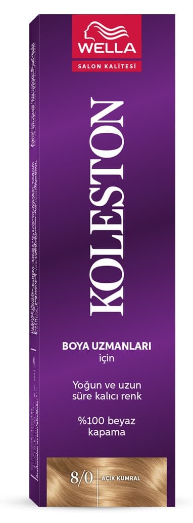رنگ موی تیوپی تکی Wella Koleston قهوهای روشن مدل 8/0 رنگ موی تیوپی تکی Wella Koleston قهوهای روشن مدل 8/0