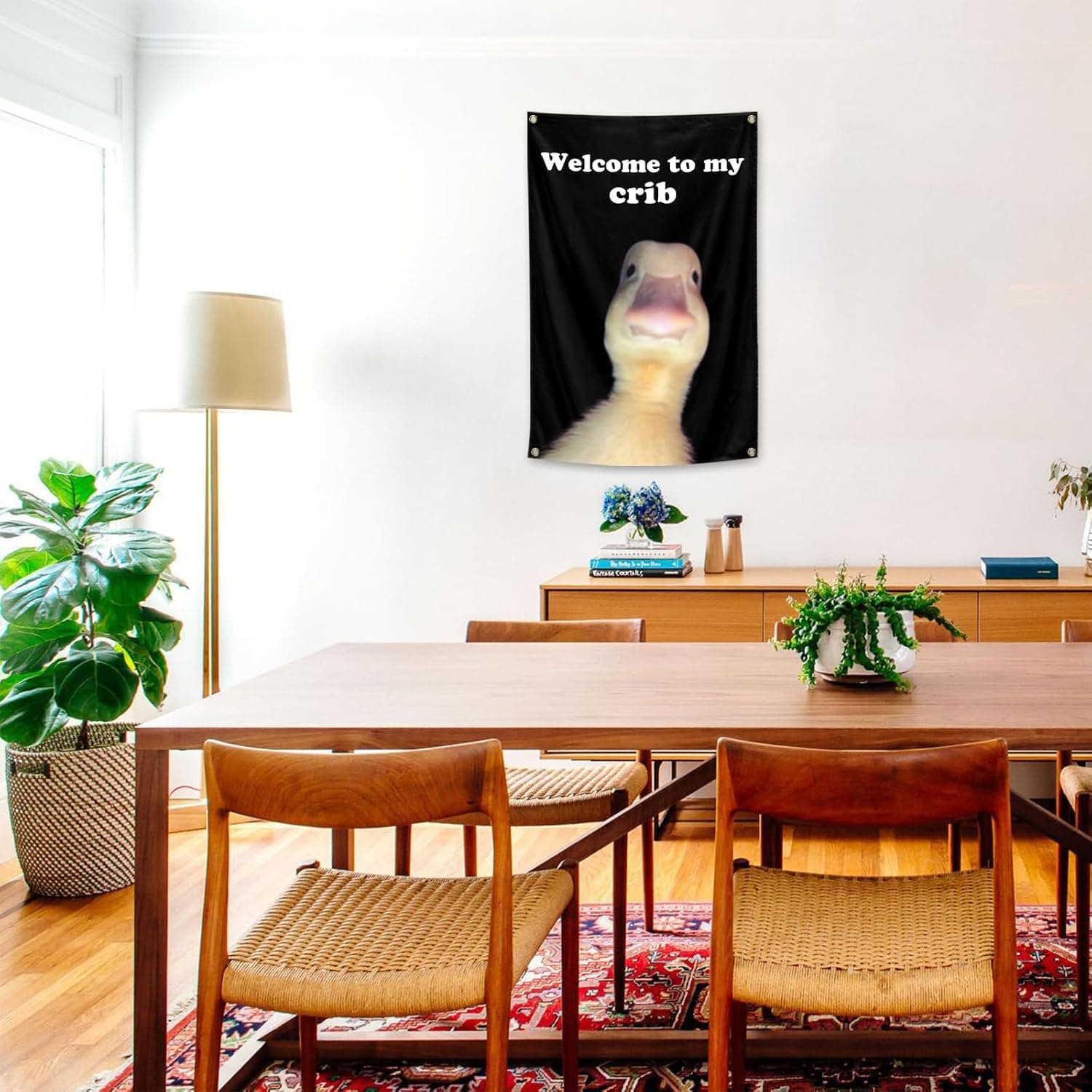 گوبلن دیواری ILINJAU با نوشته طنز به خانه من خوش آمدید 2x3Ft گوبلن دیواری ILINJAU با نوشته طنز به خانه من خوش آمدید 2x3Ft