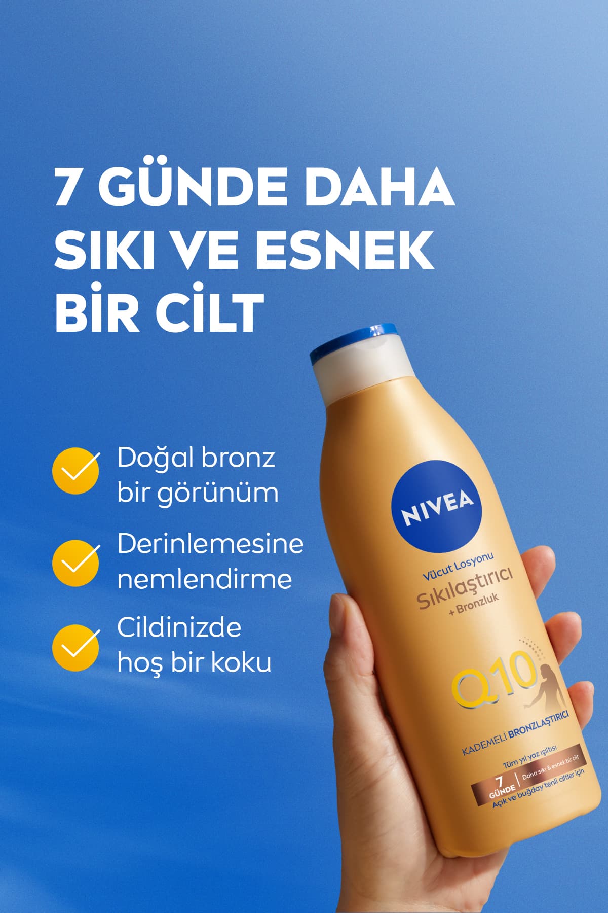لوسیون بدن NIVEA Q10 سفتکننده، برنزهکننده و مرطوبکننده 250ml، X2 عدد لوسیون بدن NIVEA Q10 سفتکننده، برنزهکننده و مرطوبکننده 250ml، X2 عدد