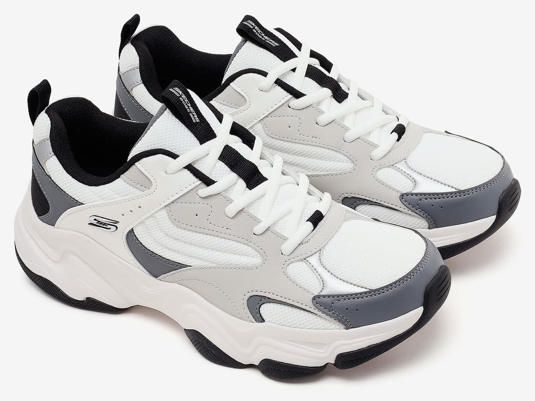 کفش اسنیکر مردانه Skechers سفید BOBS DIEGO مدل 118330 WMLT کفش اسنیکر مردانه Skechers سفید BOBS DIEGO مدل 118330 WMLT