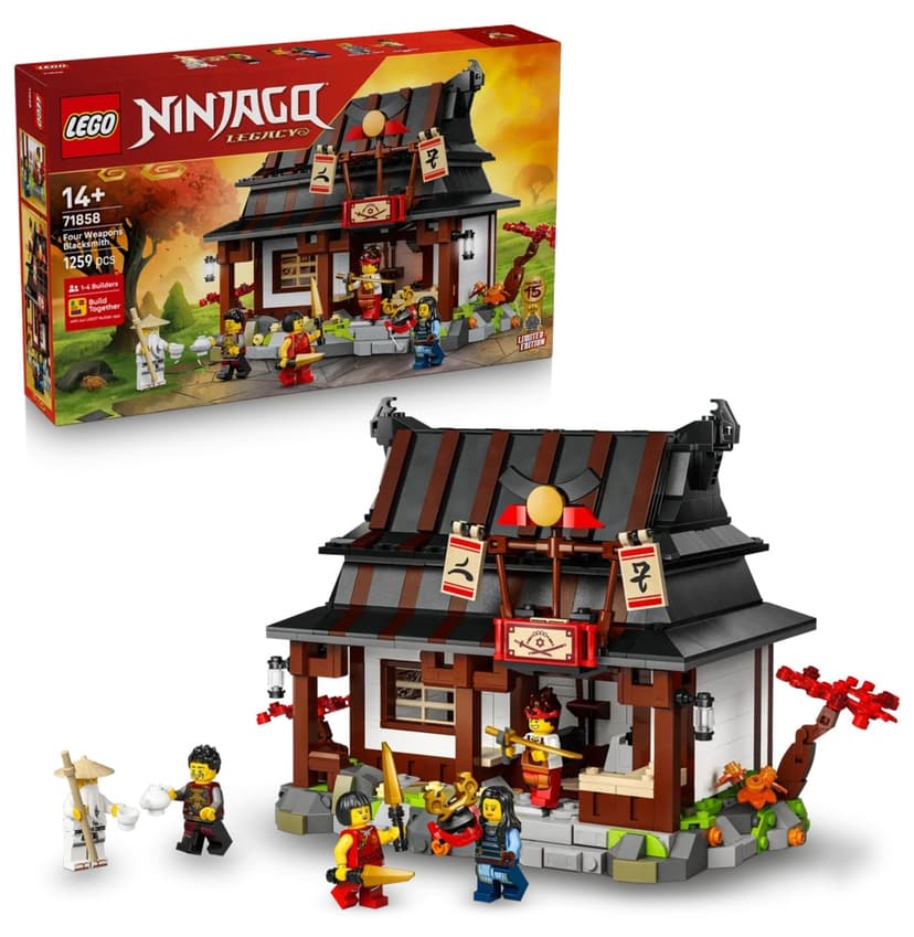 لگو NINJAGO آهنگر چهار سلاح مدل 71858 با 1259 قطعه لگو NINJAGO آهنگر چهار سلاح مدل 71858 با 1259 قطعه