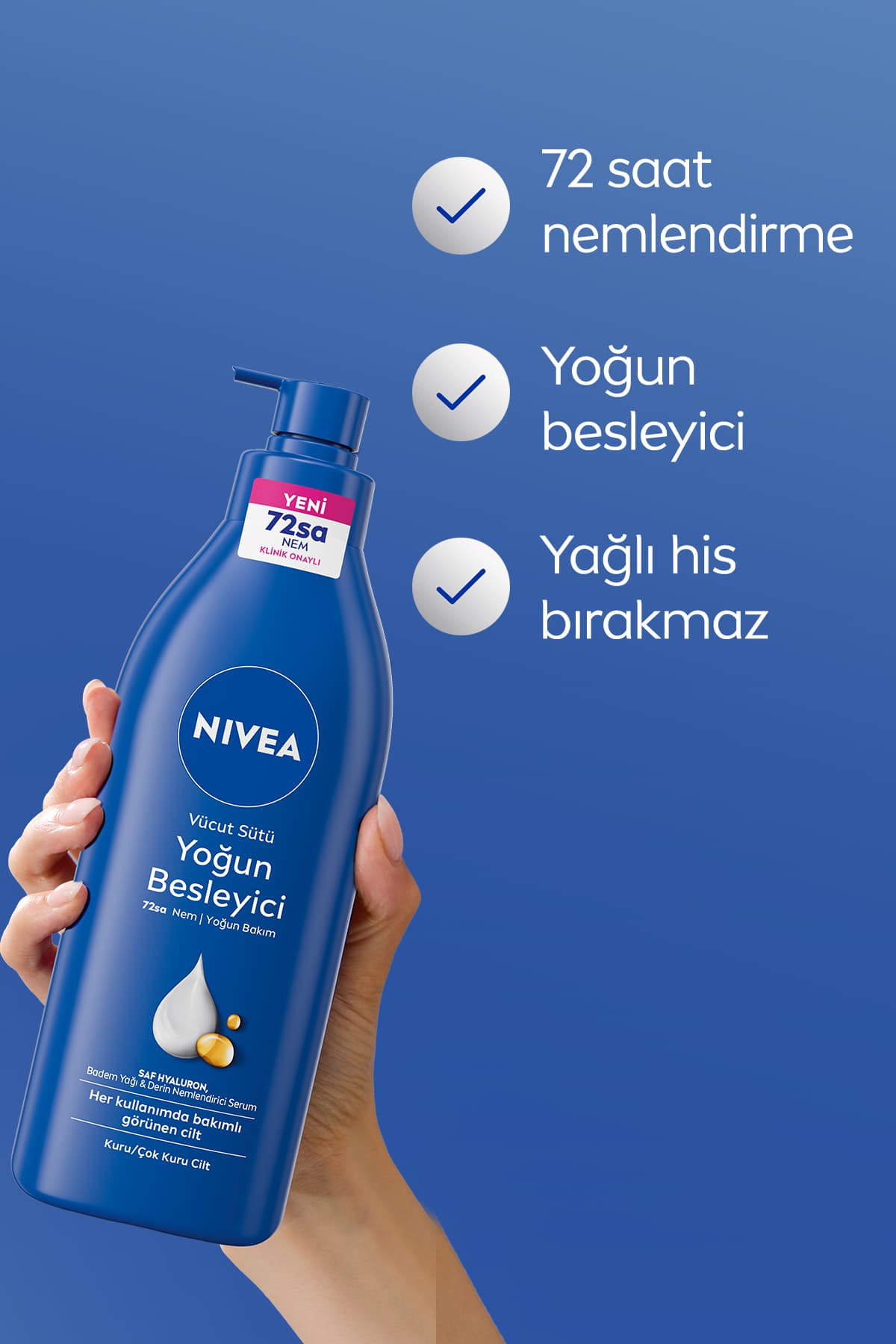 لوسیون بدن برای پوستهای خیلی خشک NIVEA حاوی Hyaluron 400ml X2Adet لوسیون بدن برای پوستهای خیلی خشک NIVEA حاوی Hyaluron 400ml X2Adet
