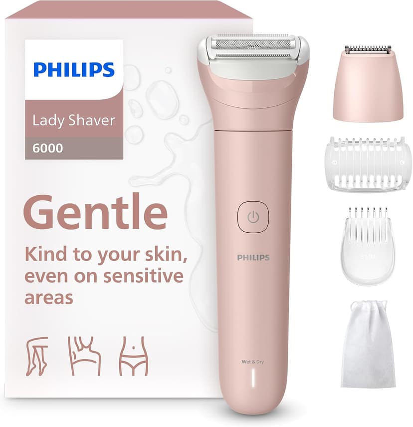 ریشتراش برقی زنانه Philips Lady Series 6000 بیسیم تر و خشک 4 لوازم مدل BRL137/00 ریشتراش برقی زنانه Philips Lady Series 6000 بیسیم تر و خشک 4 لوازم مدل BRL137/00