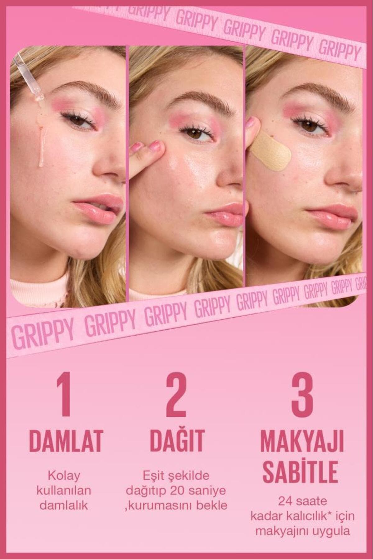 پرایمر آرایشی Maybelline New York سرمی تثبیتکننده آرایش مدل Grippy پرایمر آرایشی Maybelline New York سرمی تثبیتکننده آرایش مدل Grippy