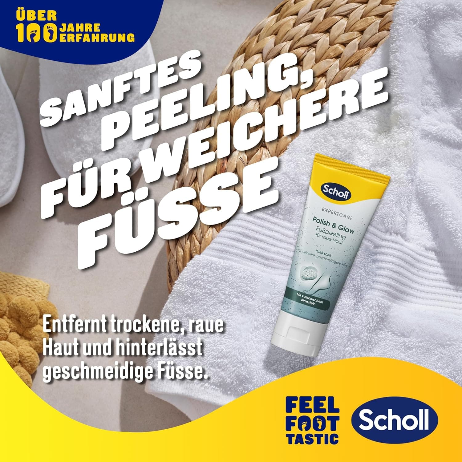 پیلینگ پا ضد میخچه Dr. Scholl's Expertcare با سنگ پامیس طبیعی 1 x 75 ml پیلینگ پا ضد میخچه Dr. Scholl's Expertcare با سنگ پامیس طبیعی 1 x 75 ml