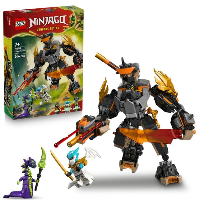لگو 71854 NINJAGO ربات ماموریت Cole و اژدهای Zane لگو 71854 NINJAGO ربات ماموریت Cole و اژدهای Zane