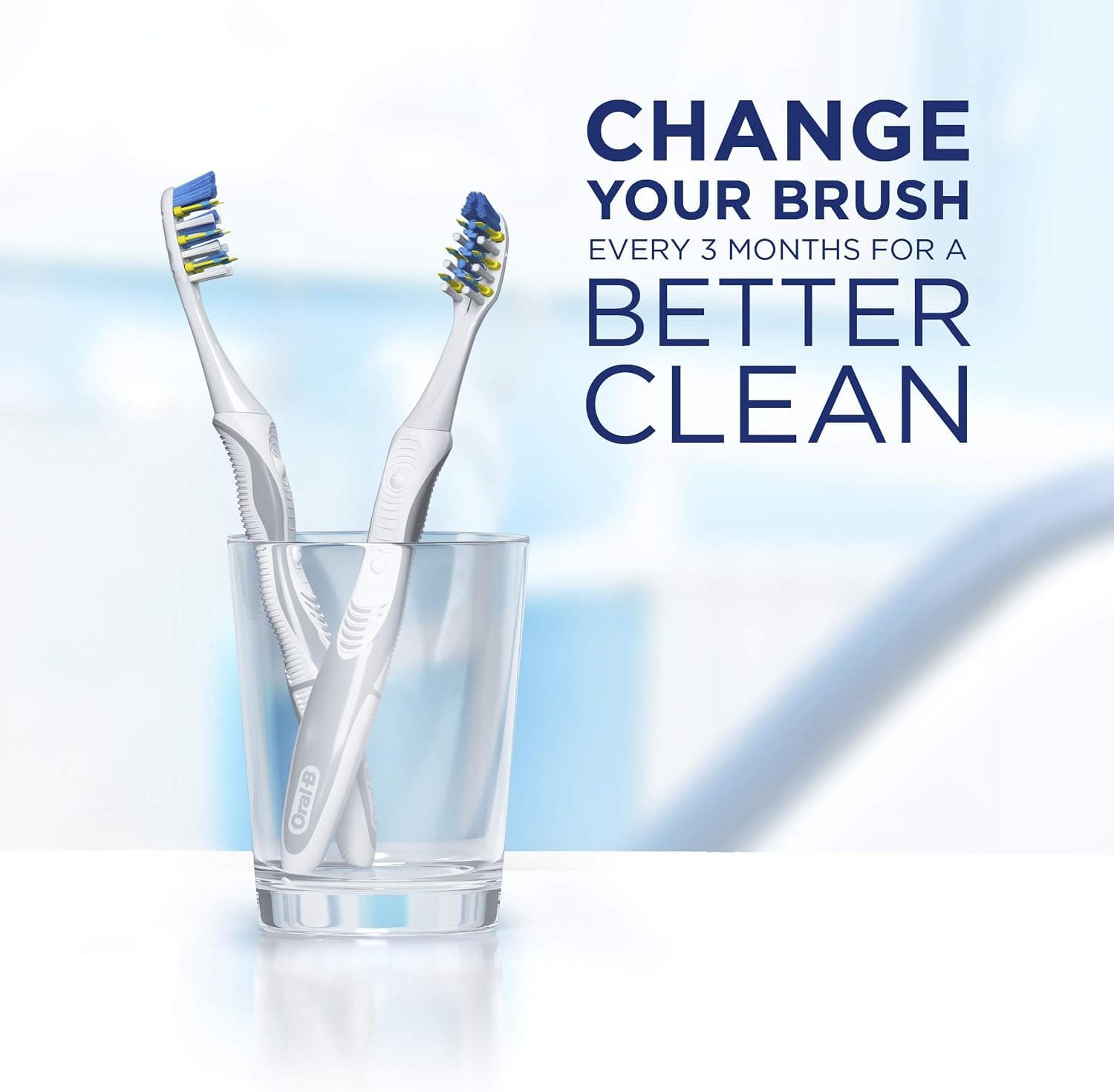 مسواک دستی Oral-B 3D White Fresh مدل 40 با برس متوسط بسته 2 عددی مسواک دستی Oral-B 3D White Fresh مدل 40 با برس متوسط بسته 2 عددی