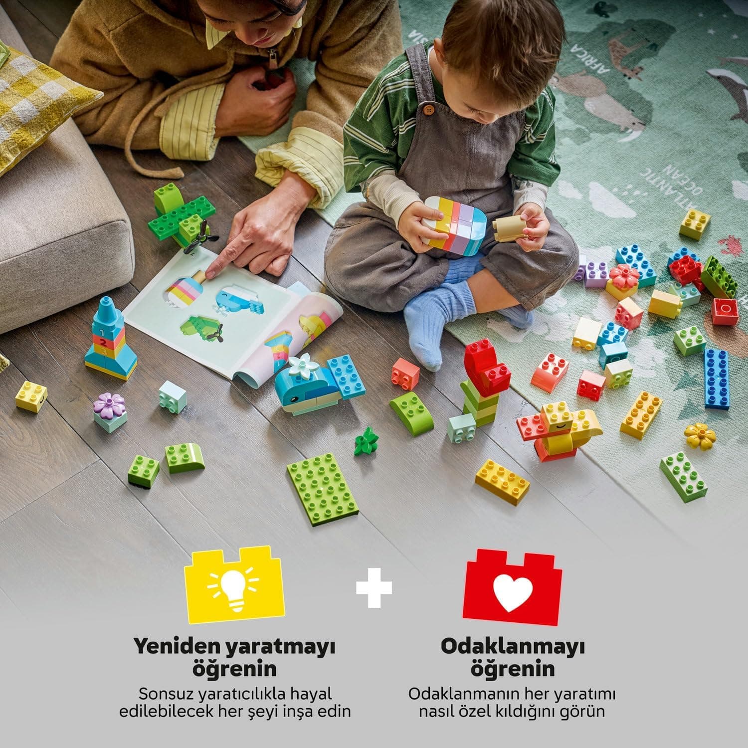 لگو DUPLO Classic جعبه ساختنی رنگی خلاقانه مدل 10479 لگو DUPLO Classic جعبه ساختنی رنگی خلاقانه مدل 10479
