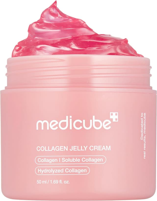 کرم ژل medicube Collagen Jelly Cream نیاسیناماید و کلاژن هیدرولیزه 1.69 Fl Oz کرم ژل medicube Collagen Jelly Cream نیاسیناماید و کلاژن هیدرولیزه 1.69 Fl Oz