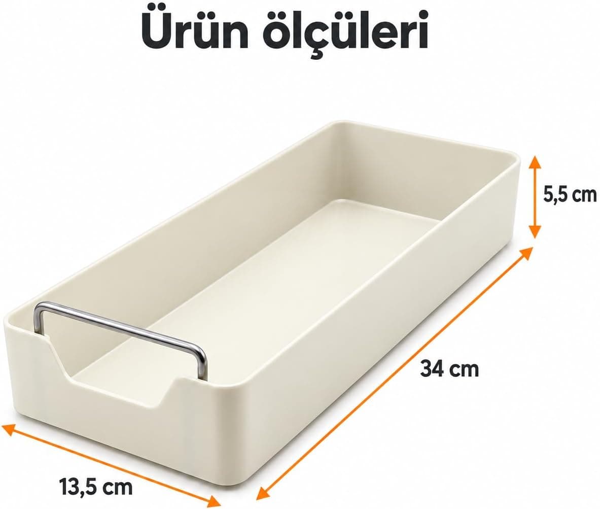 ارگانایزر ریلی کشویی Orret Home 34 x 13,5 x 6,5 cm کوچک ارگانایزر ریلی کشویی Orret Home 34 x 13,5 x 6,5 cm کوچک