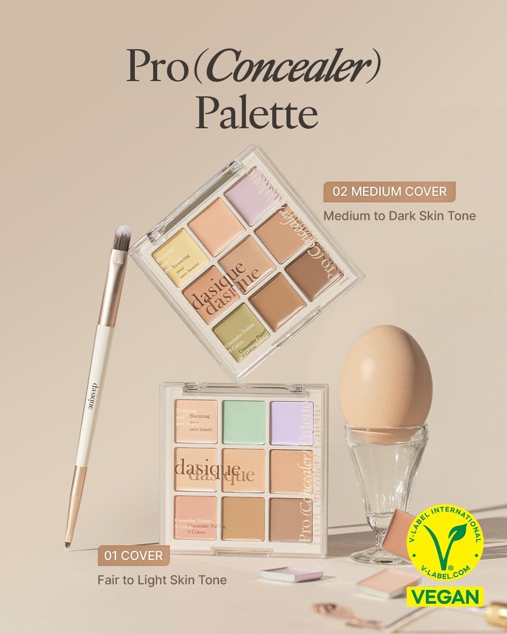 پالت کانسیلر چندمنظوره با بافت کرمی dasique مدل Pro Concealer Palette 01 Cover، 111652 پالت کانسیلر چندمنظوره با بافت کرمی dasique مدل Pro Concealer Palette 01 Cover، 111652