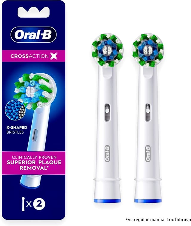 سری یدک مسواک برقی Oral-B CrossAction، 2 ct سری یدک مسواک برقی Oral-B CrossAction، 2 ct