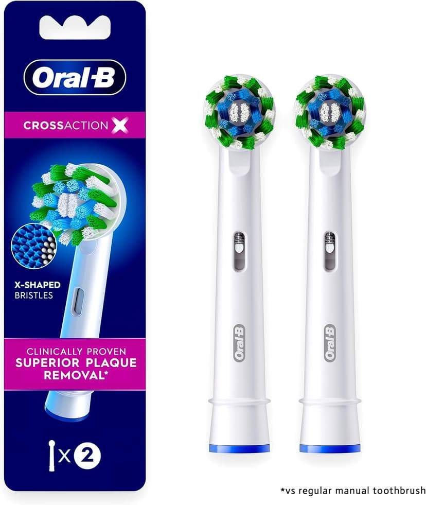 سری یدک مسواک برقی Oral-B CrossAction، 2 ct سری یدک مسواک برقی Oral-B CrossAction، 2 ct