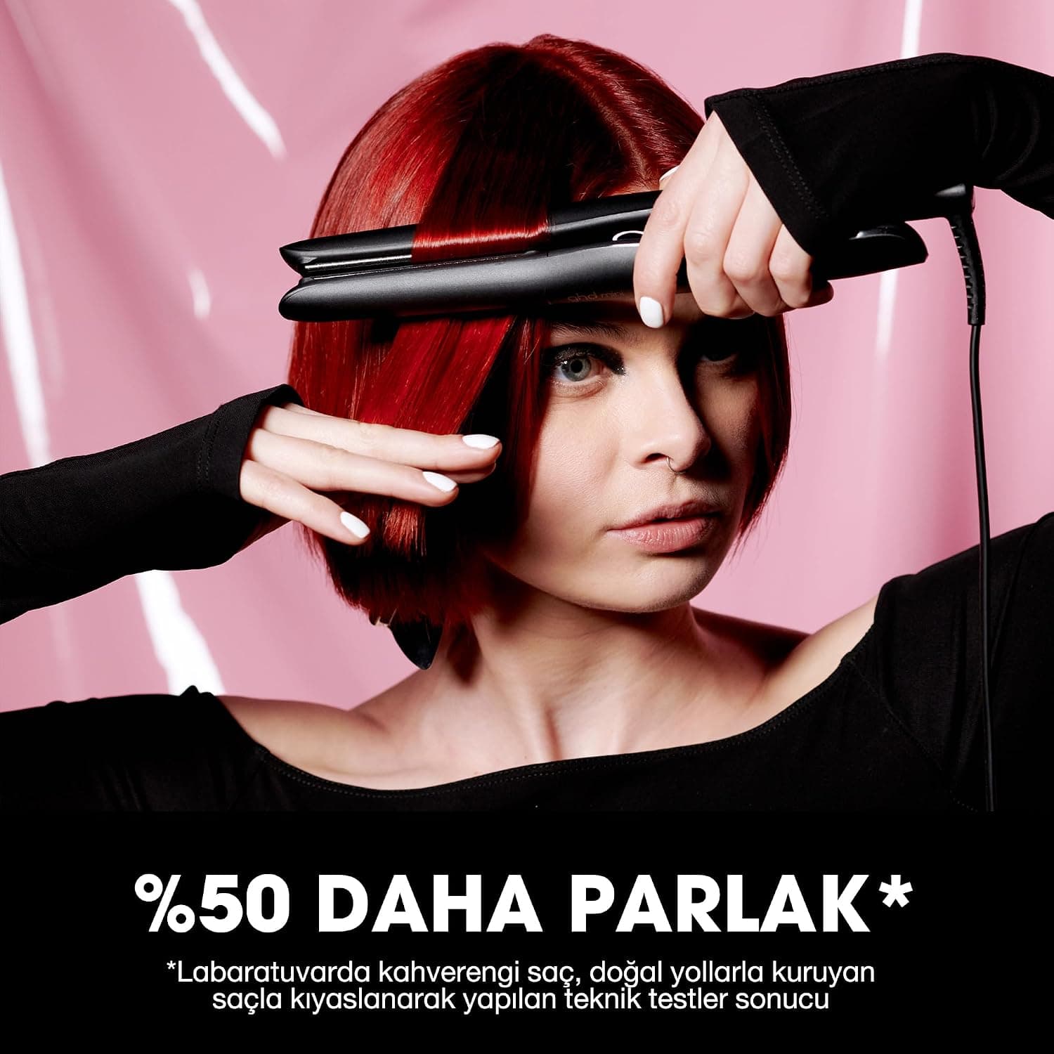 اتو موی کوچک ghd با صفحات باریک مشکی اتو موی کوچک ghd با صفحات باریک مشکی