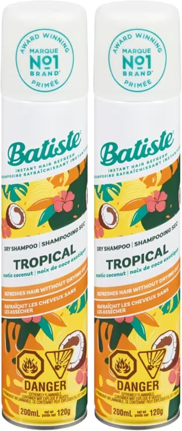 شامپو خشک حجمدهنده Batiste مناسب موهای بیحالت، پاککننده چربی ریشه 200ml شامپو خشک حجمدهنده Batiste مناسب موهای بیحالت، پاککننده چربی ریشه 200ml
