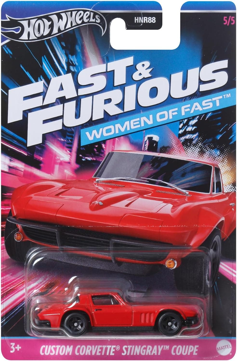 ماشین دایکست Hot Wheels Custom Corvette Stingray Fast and Furious 1:64 7cm ماشین دایکست Hot Wheels Custom Corvette Stingray Fast and Furious 1:64 7cm