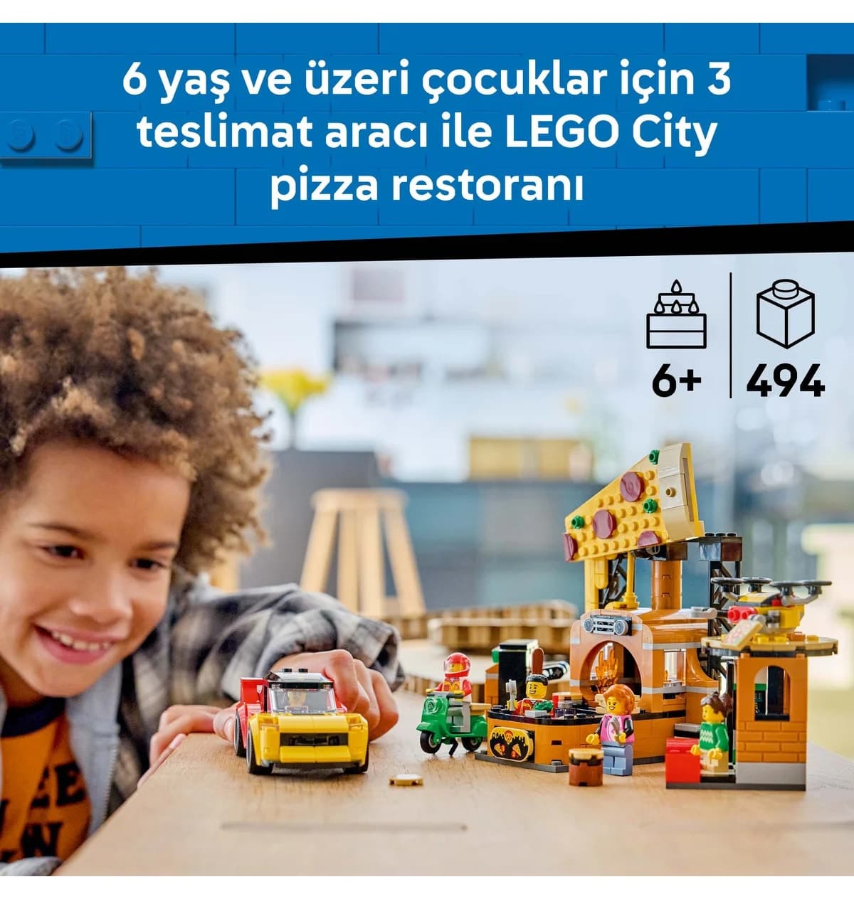 لگو City تحویل پیتزا با وسایل نقلیه مدل 60496 494 قطعه لگو City تحویل پیتزا با وسایل نقلیه مدل 60496 494 قطعه