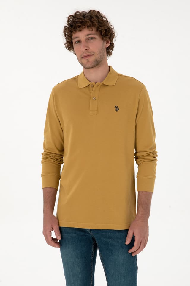 سوئشرت مردانه U.S. Polo Assn. فیت معمولی یقه پولو سبز مدل 50307688-VR235 سوئشرت مردانه U.S. Polo Assn. فیت معمولی یقه پولو سبز مدل 50307688-VR235