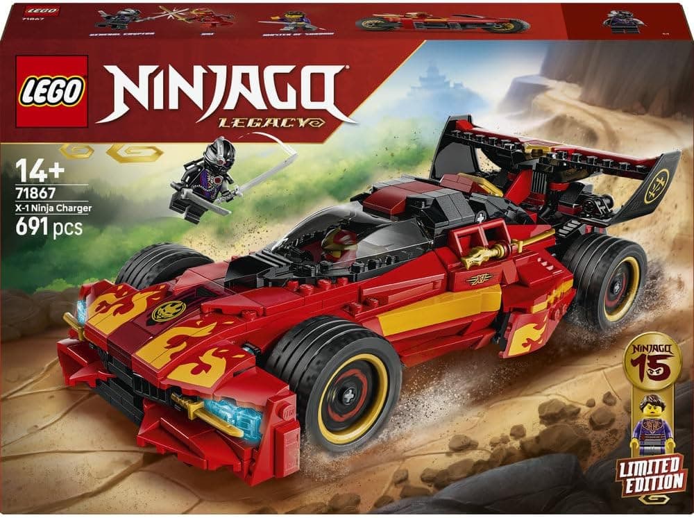 لگو NINJAGO X-1 Ninja Charger نسخه پانزدهمین سالگرد مدل 71867 لگو NINJAGO X-1 Ninja Charger نسخه پانزدهمین سالگرد مدل 71867