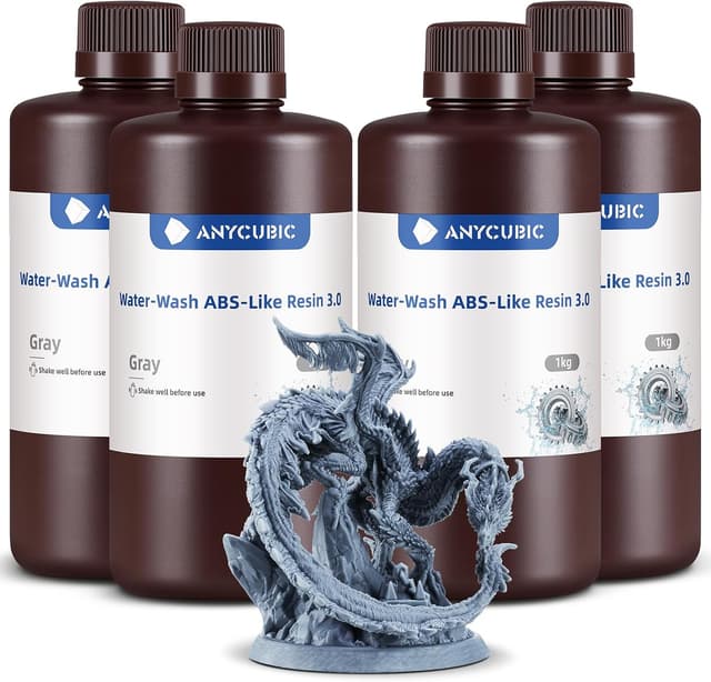 رزین پرینتر سه بعدی ANYCUBIC قابل شستشو با آب ABS 3.0 Pack رزین پرینتر سه بعدی ANYCUBIC قابل شستشو با آب ABS 3.0 Pack