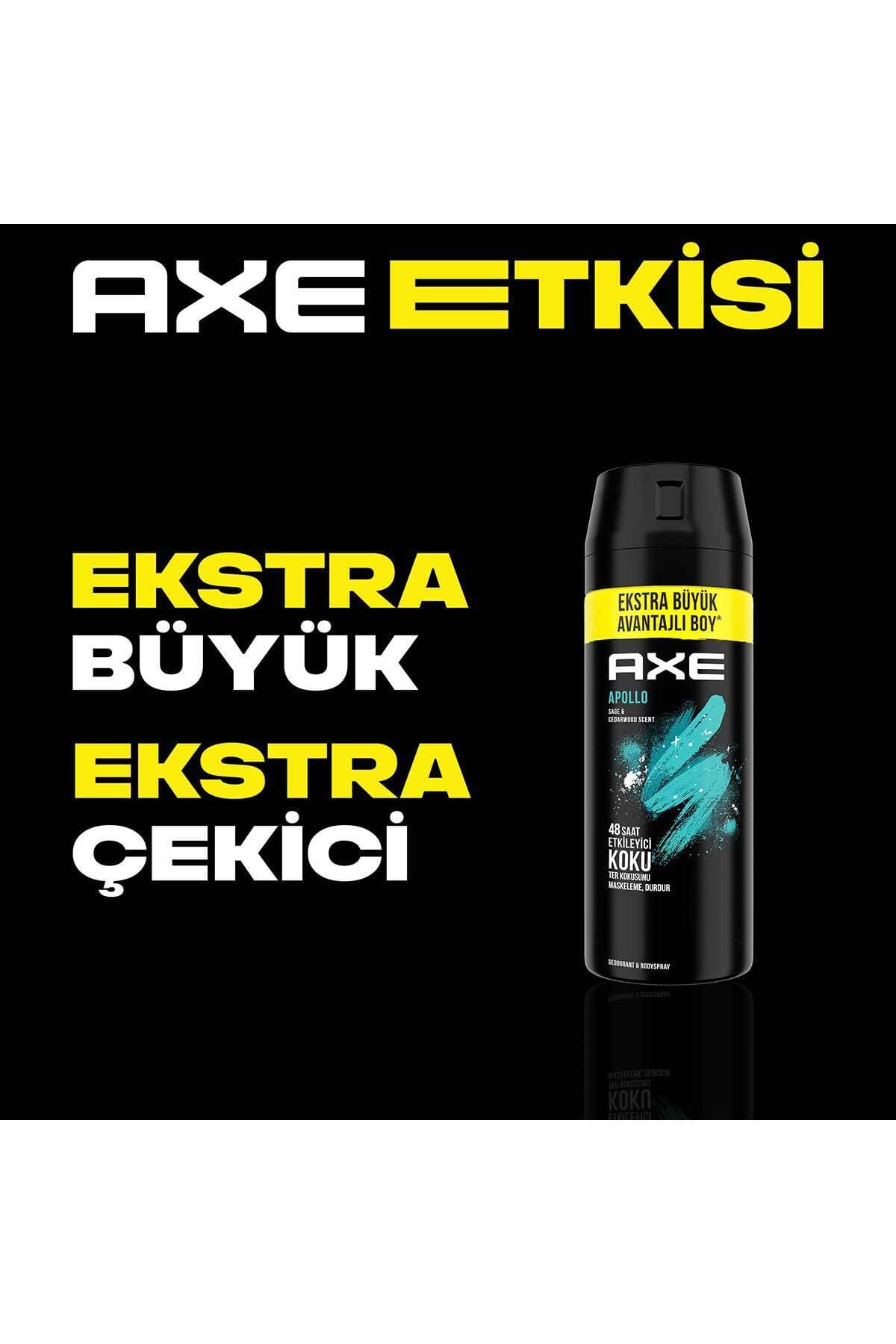 اسپری دئودورانت مردانه Axe با رایحه جذاب ۴۸ ساعته Apollo 200 ml x3 اسپری دئودورانت مردانه Axe با رایحه جذاب ۴۸ ساعته Apollo 200 ml x3