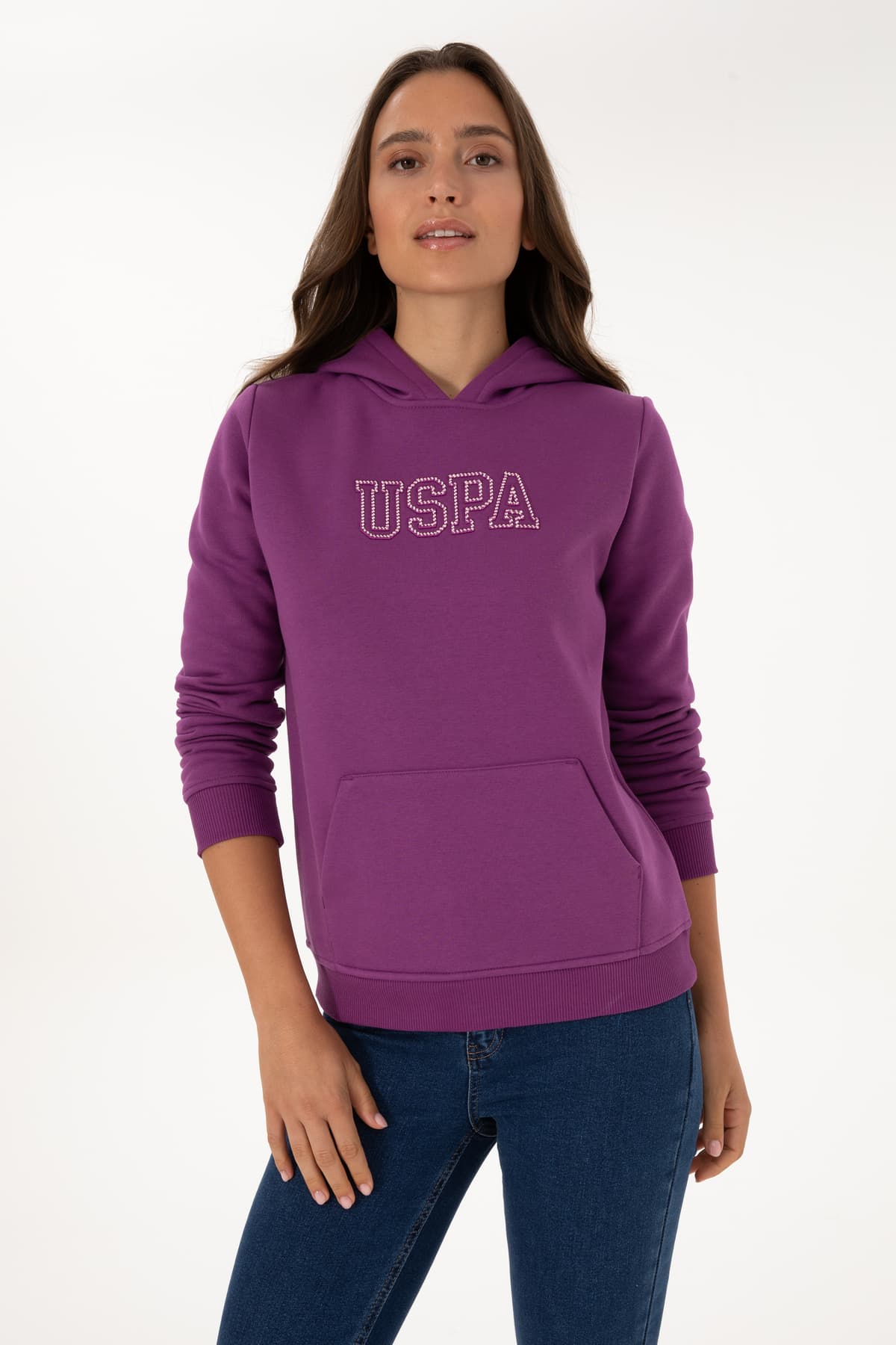 سوئیشرت زنانه U.S. Polo Assn. بنفش کلاهدار شاردون مدل 50313566-VR037 سوئیشرت زنانه U.S. Polo Assn. بنفش کلاهدار شاردون مدل 50313566-VR037