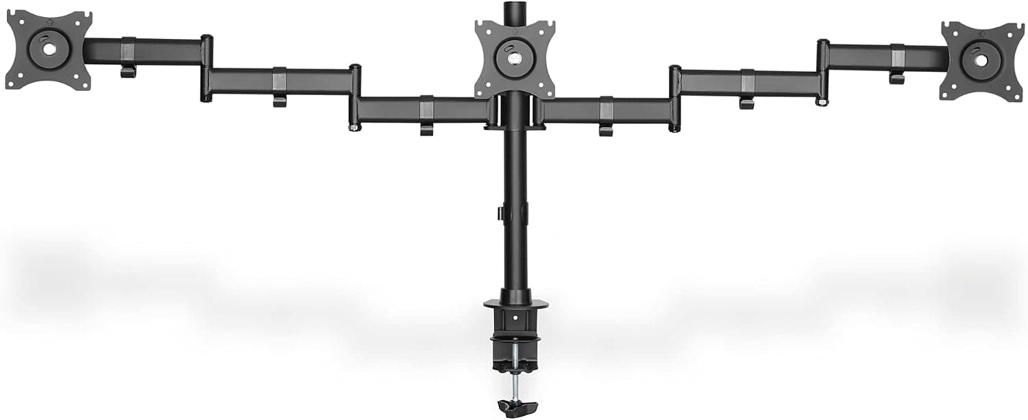 پایه نگهدارنده مانیتور DIGITUS دو مانیتوره مشکی مدل VESA 75x75، 100x100 پایه نگهدارنده مانیتور DIGITUS دو مانیتوره مشکی مدل VESA 75x75، 100x100
