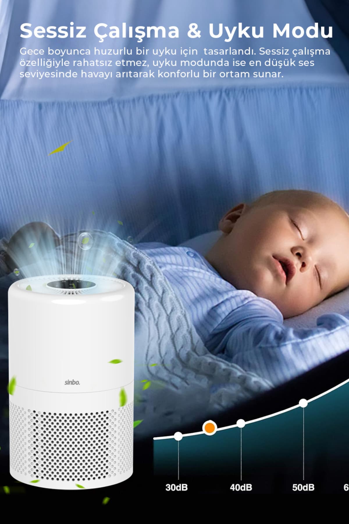 دستگاه تصفیه هوای Sinbo با فیلتر HEPA H13، حذفکننده گردوغبار و بو، کمصدا و کممصرف سفید مدل SAP-5507 دستگاه تصفیه هوای Sinbo با فیلتر HEPA H13، حذفکننده گردوغبار و بو، کمصدا و کممصرف سفید مدل SAP-5507