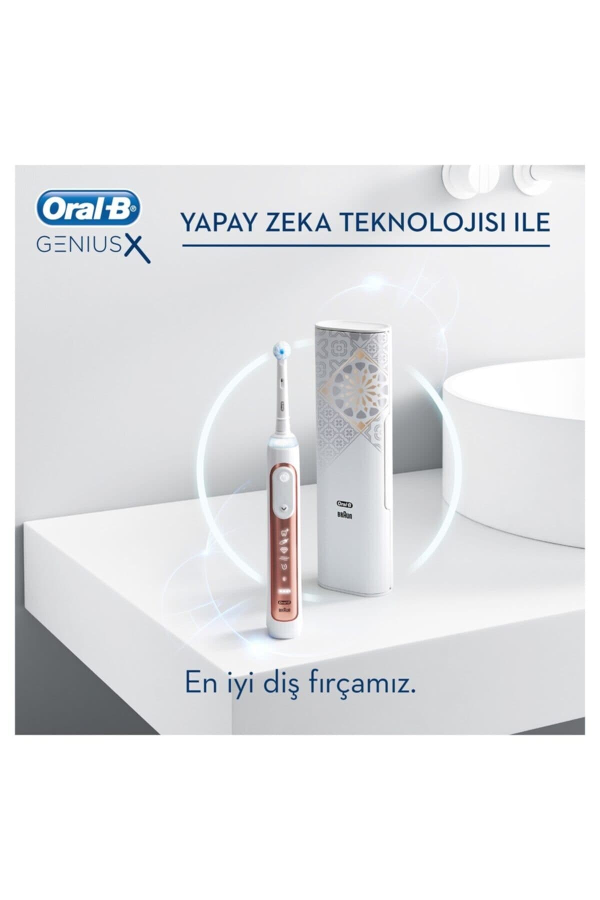ست مسواک برقی دونفره Oral-B با هوش مصنوعی مدل Genius X 20000 Luxe Edition خاکستری آنتراسیت و Geniusx رزگلد ست مسواک برقی دونفره Oral-B با هوش مصنوعی مدل Genius X 20000 Luxe Edition خاکستری آنتراسیت و Geniusx رزگلد