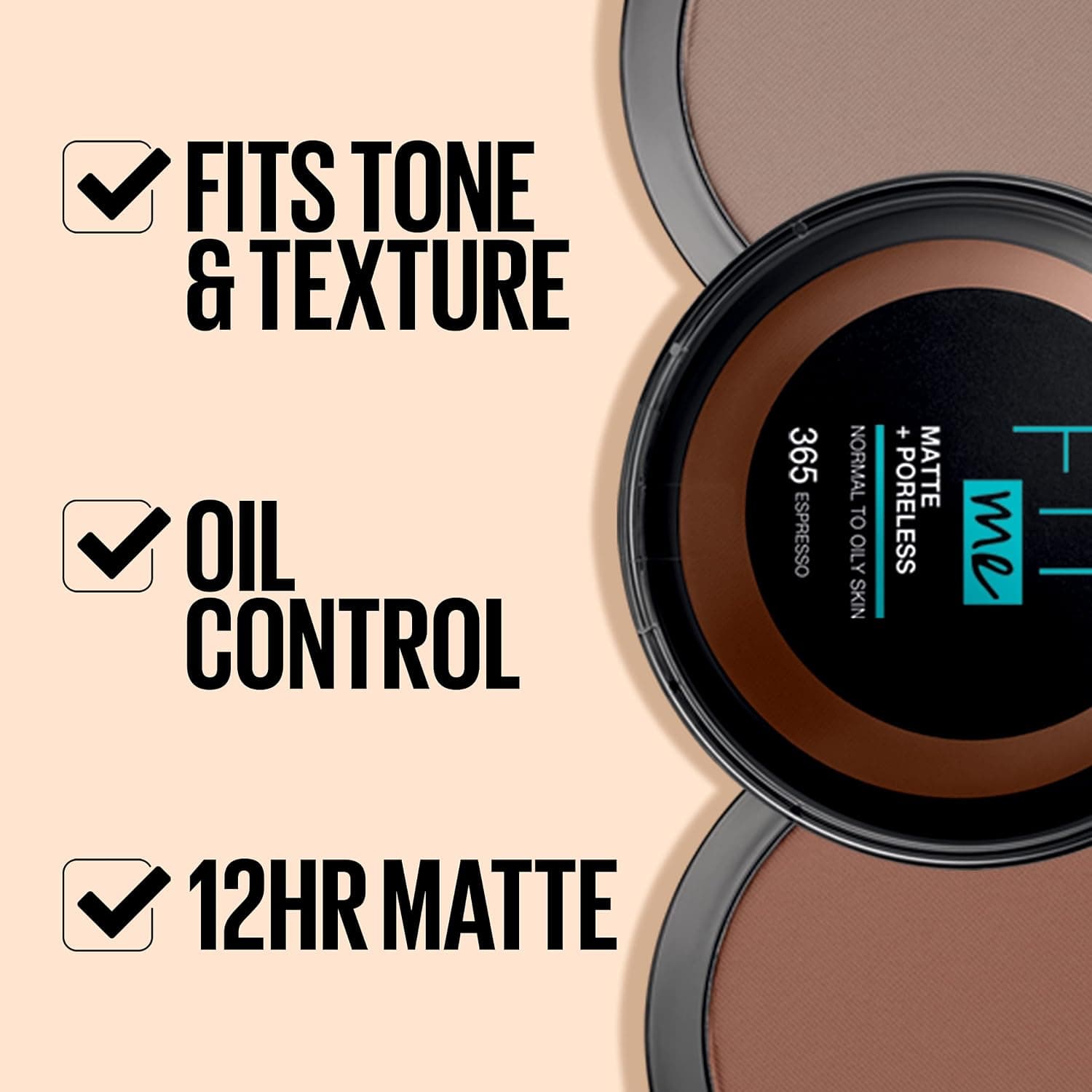 پودر Maybelline New York Fit Me Matte & Poreless مدل 115 عاجی 12g پودر Maybelline New York Fit Me Matte & Poreless مدل 115 عاجی 12g