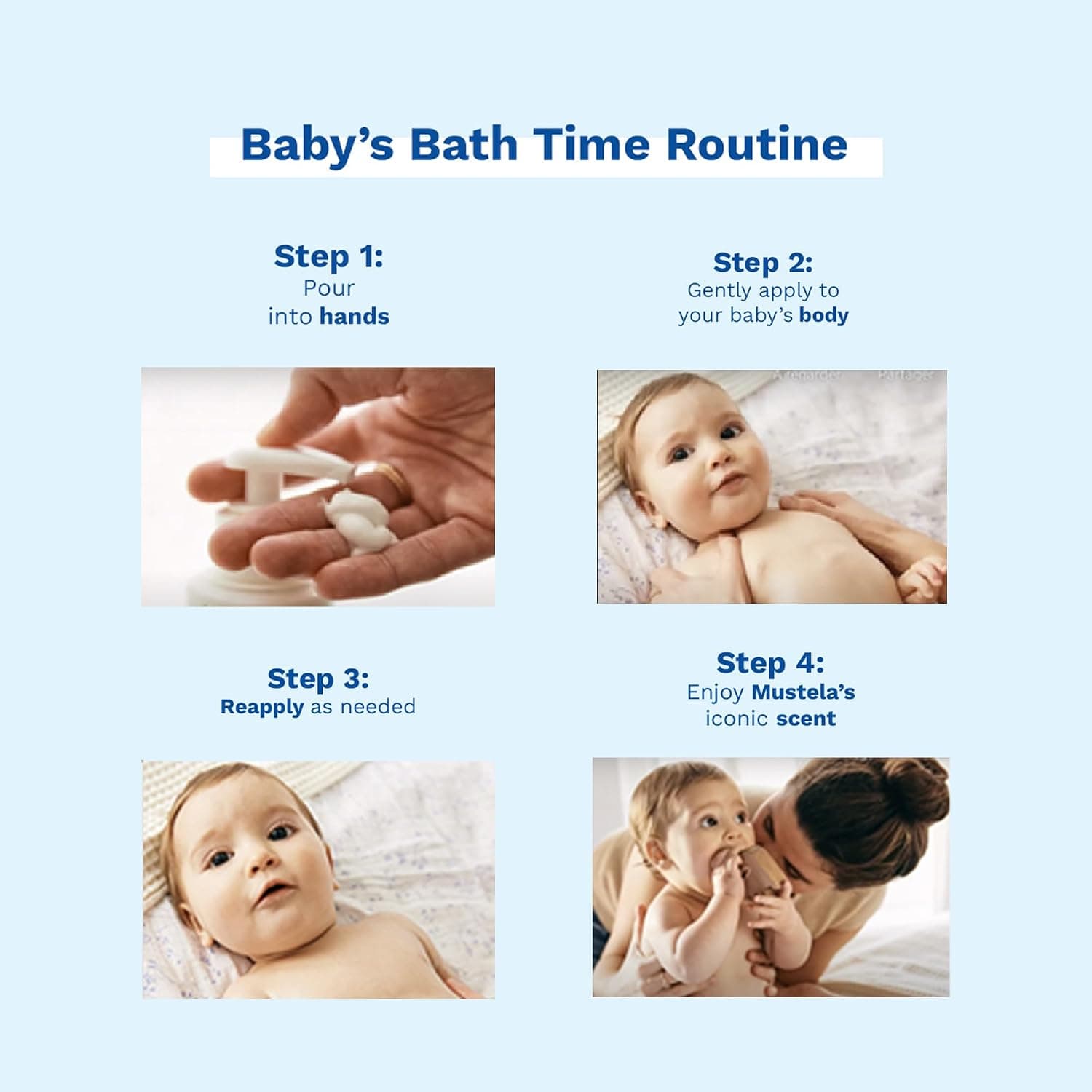 لوسیون بدن کودک Mustela مرطوبکننده روزانه Hydra Bebe 300ml لوسیون بدن کودک Mustela مرطوبکننده روزانه Hydra Bebe 300ml