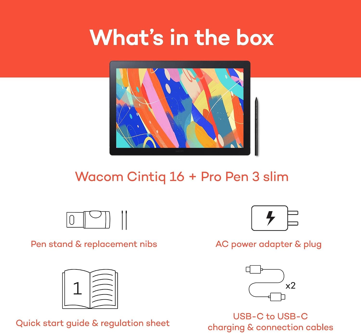 تبلت نقاشی Wacom Cintiq 16 با صفحه نمایش QHD و قلم Pro Pen 3 تبلت نقاشی Wacom Cintiq 16 با صفحه نمایش QHD و قلم Pro Pen 3