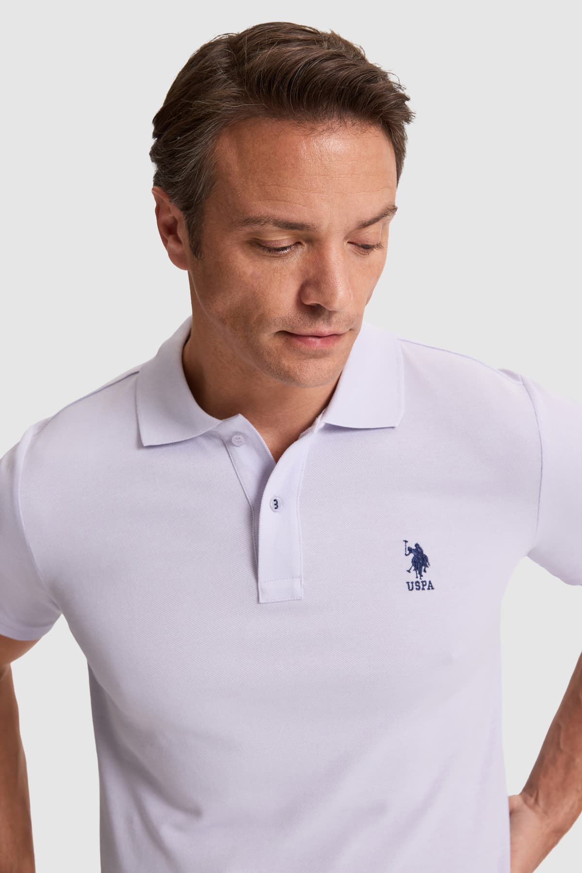 تیشرت مردانه U.S. Polo Assn. یقه پولو فیت اسلیم یاسی مدل 50322304-VR034 تیشرت مردانه U.S. Polo Assn. یقه پولو فیت اسلیم یاسی مدل 50322304-VR034