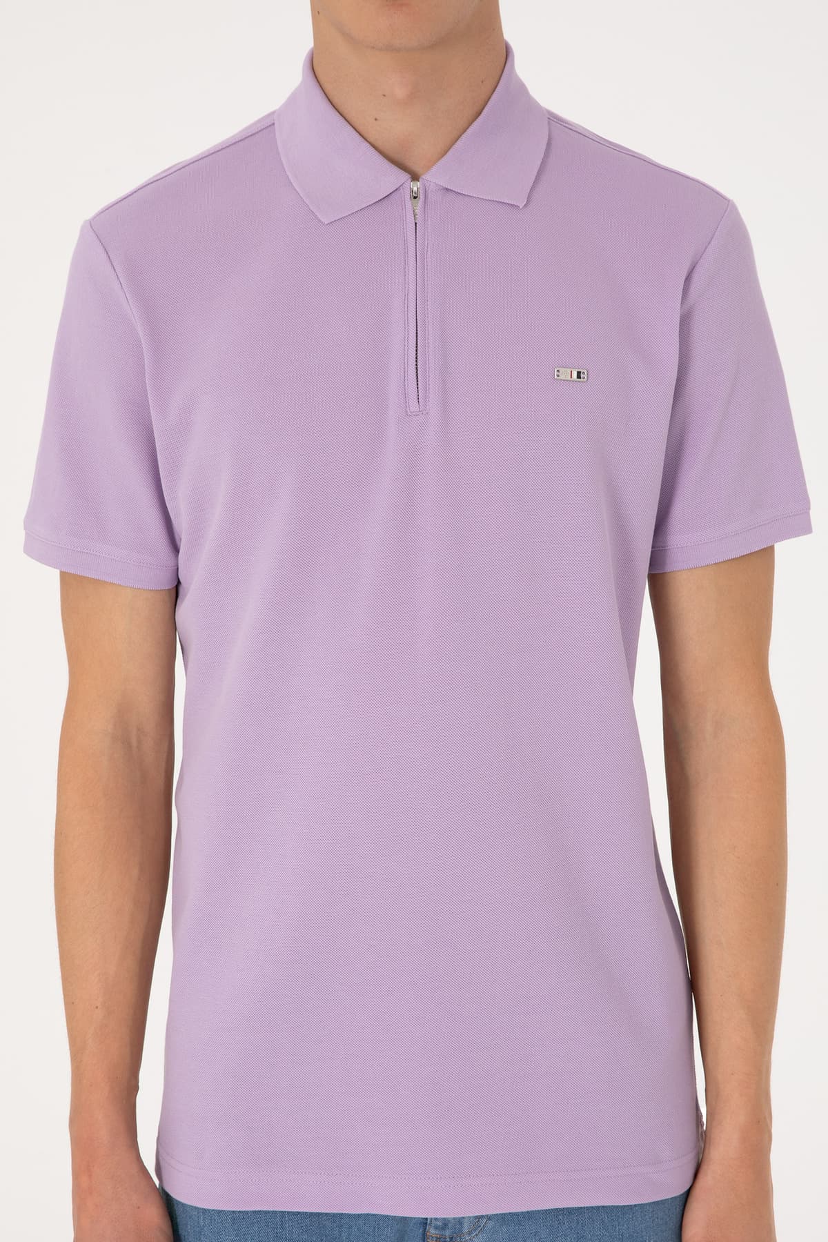 تیشرت مردانه U.S. Polo Assn. فیت معمولی زیپدار یاسی مدل 50306836-VR034 تیشرت مردانه U.S. Polo Assn. فیت معمولی زیپدار یاسی مدل 50306836-VR034