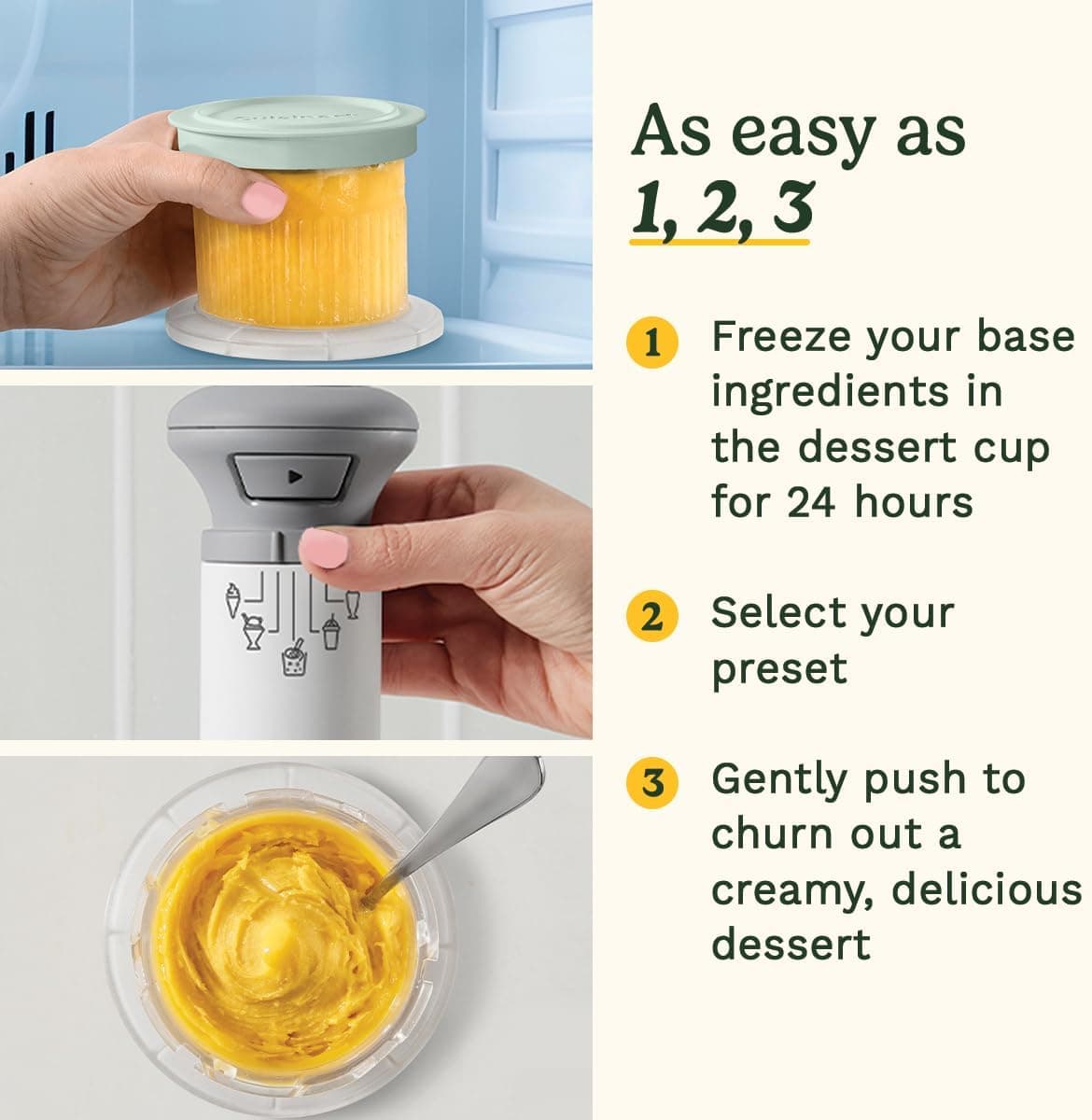 دستگاه بستنیساز CUISINART مدل Fast Freeze دستگاه بستنیساز CUISINART مدل Fast Freeze