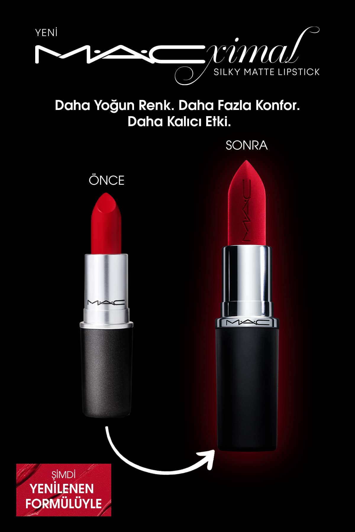 رژ لب Mac نمدهنده با رنگدهی بالا M·A·CXIMAL Silky Matte Ruby Woo رژ لب Mac نمدهنده با رنگدهی بالا M·A·CXIMAL Silky Matte Ruby Woo