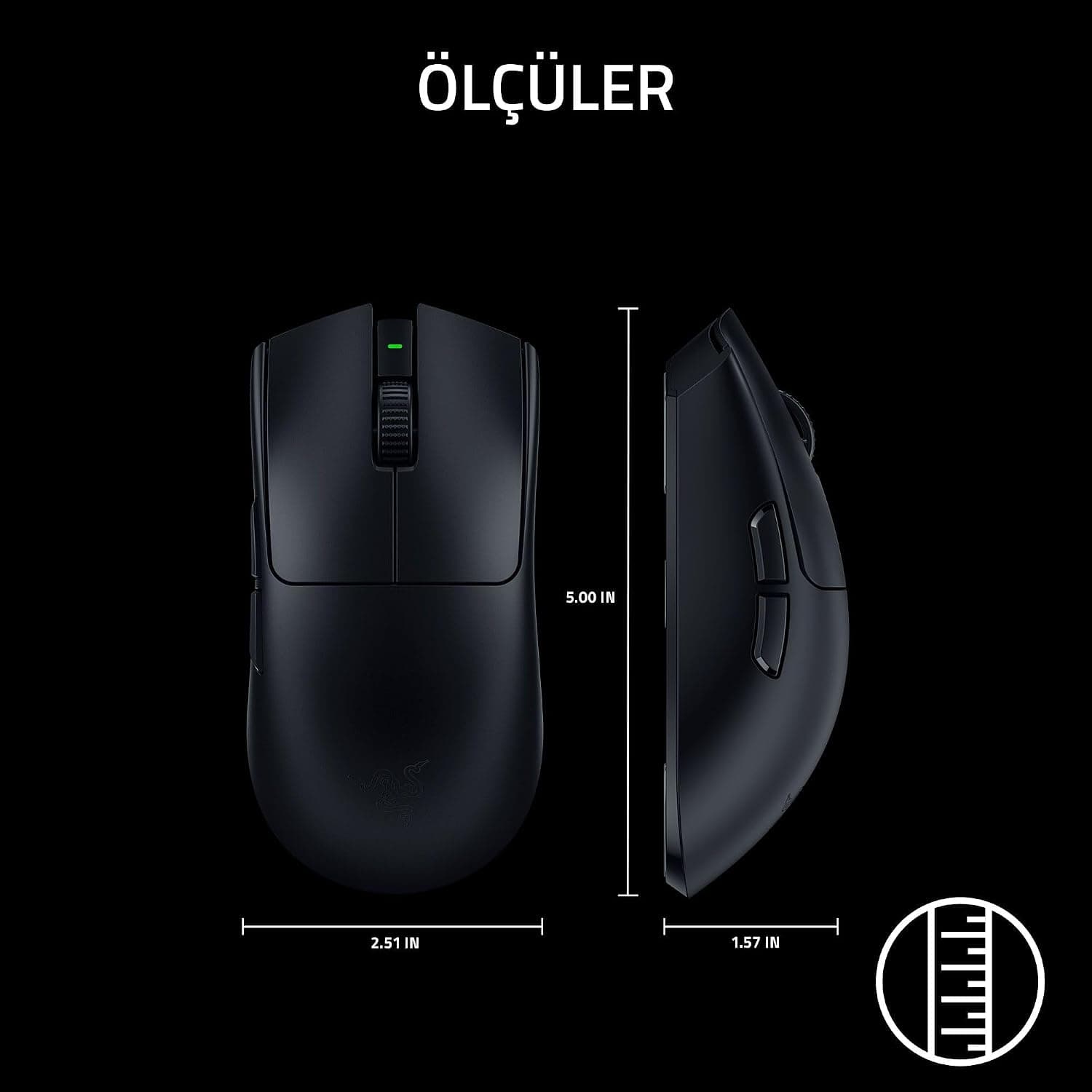 ماوس گیمینگ بیسیم Razer Viper V3 Pro SE سبک 54 g مشکی ماوس گیمینگ بیسیم Razer Viper V3 Pro SE سبک 54 g مشکی