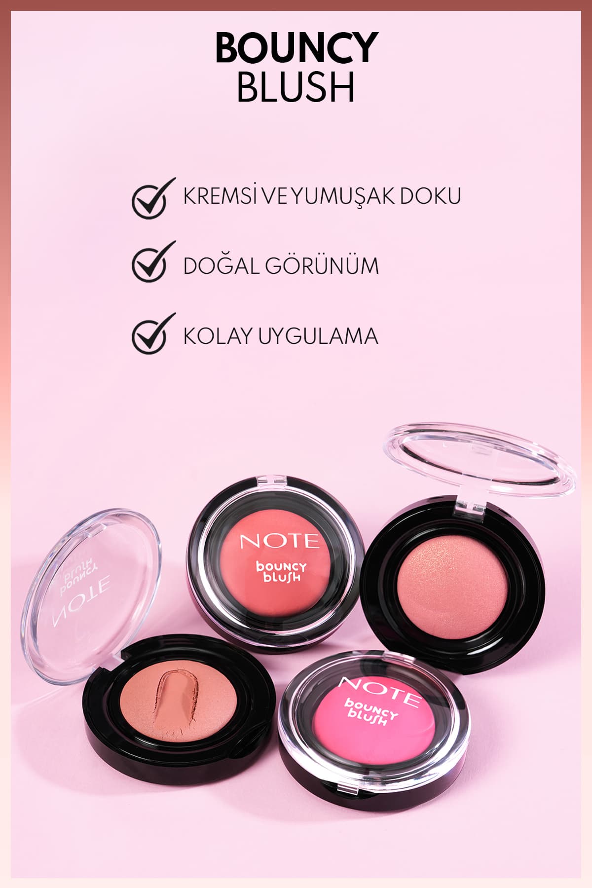 رژ گونه Note Cosmetics نرم و کرمی Bouncy Blush مدل 03 مرجانی رژ گونه Note Cosmetics نرم و کرمی Bouncy Blush مدل 03 مرجانی