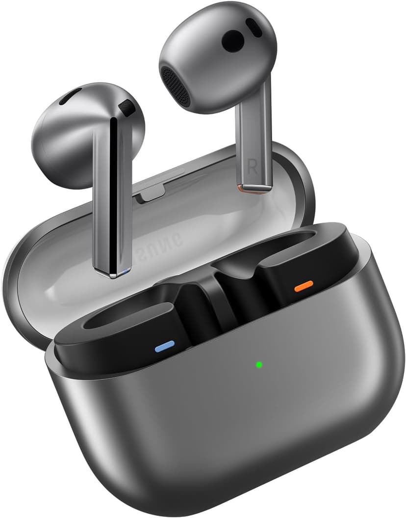 هندزفری بیسیم Samsung نقرهای با قابلیت حذف نویز فعال Galaxy Buds3 هندزفری بیسیم Samsung نقرهای با قابلیت حذف نویز فعال Galaxy Buds3